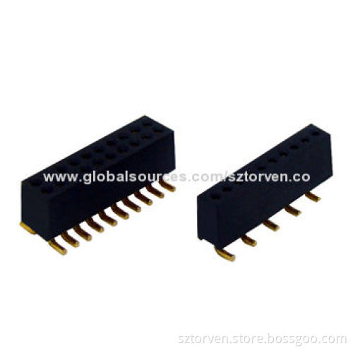 Socket Connectors, 1.27mm, SMT Type, Single and Dual Rows